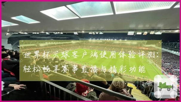 世界杯买球客户端使用体验评测：轻松畅享赛事直播与精彩功能