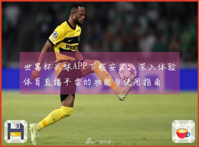 世界杯买球APP下载安装：深入体验体育直播平台的功能与使用指南